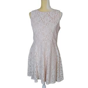 Blush Lace A Line Dress Formal Dress Size XL